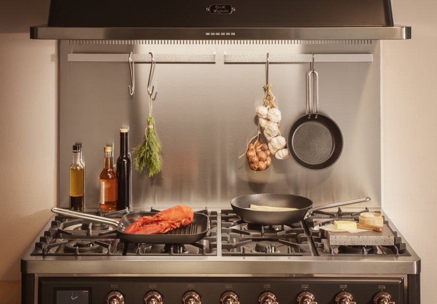 Eva Trio Grillstegepande 28 cm, Sort