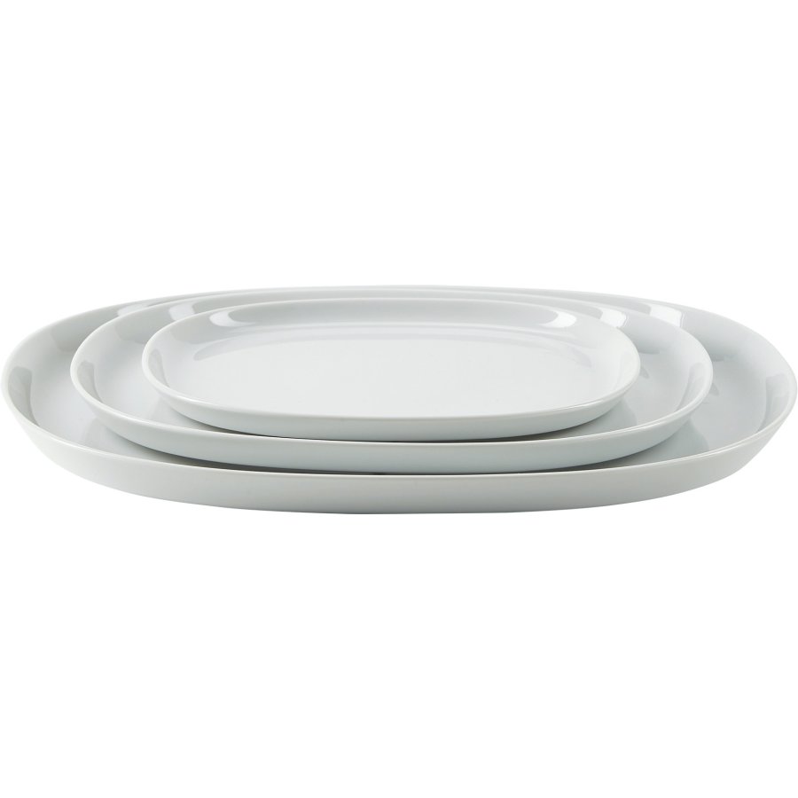 Piet Hein Superellipse Tallerken 30 cm, Hvid