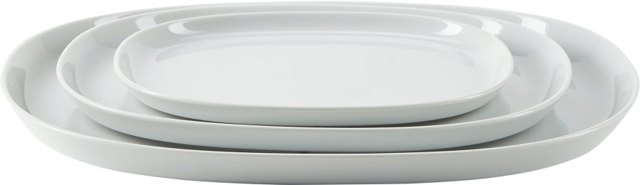 Piet Hein Superellipse Tallerken 30 cm, Hvid
