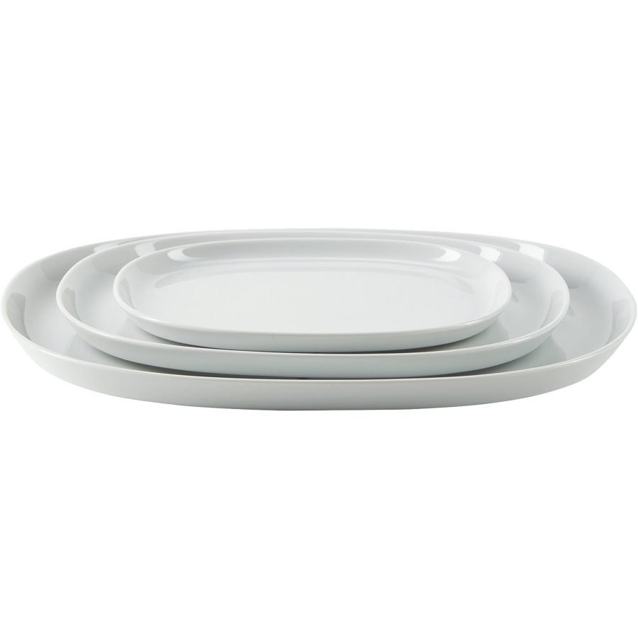 Piet Hein Superellipse Tallerken 24 cm, Hvid