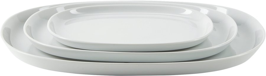 Piet Hein Superellipse Tallerken 24 cm, Hvid