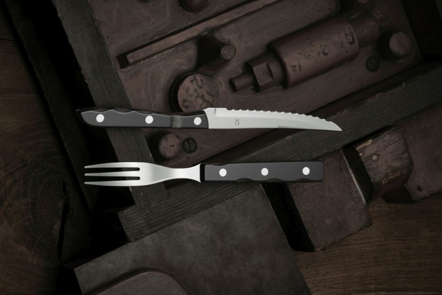 Gense Old Farmer Classic Steakgabel, Holz/Stahl