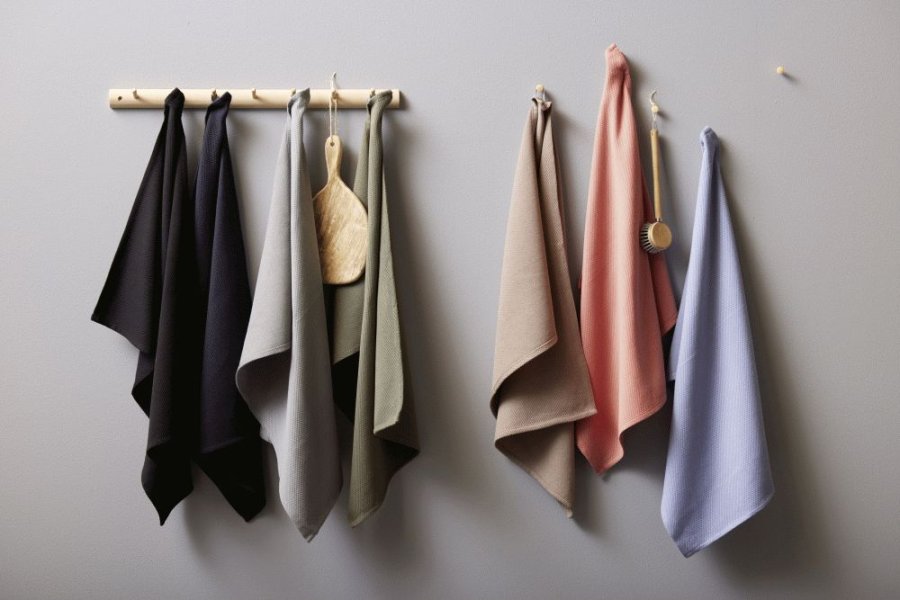 Bastian Diamond Viskestykke 50x70 cm, Lys Gr