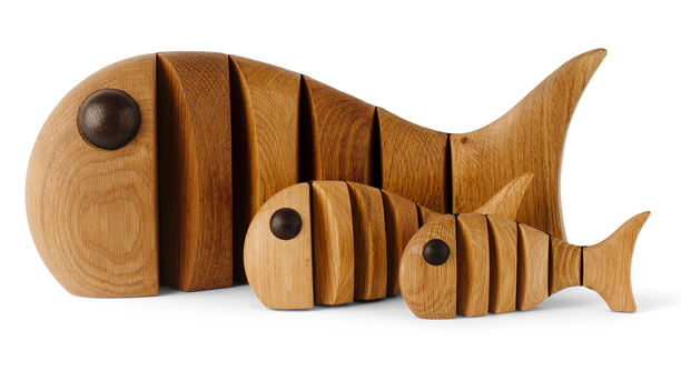 Spring Copenhagen Holz-Fisch Mega 44 cm, Eiche