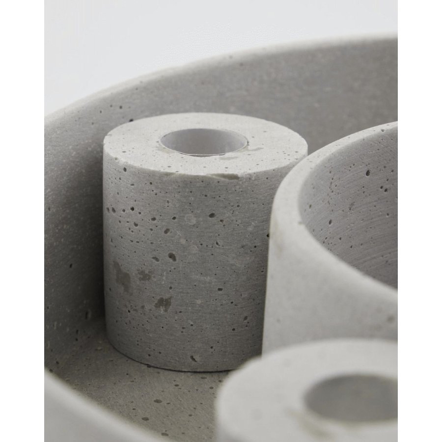 House Doctor The Ring Kerzenhalter 26 cm, Grau