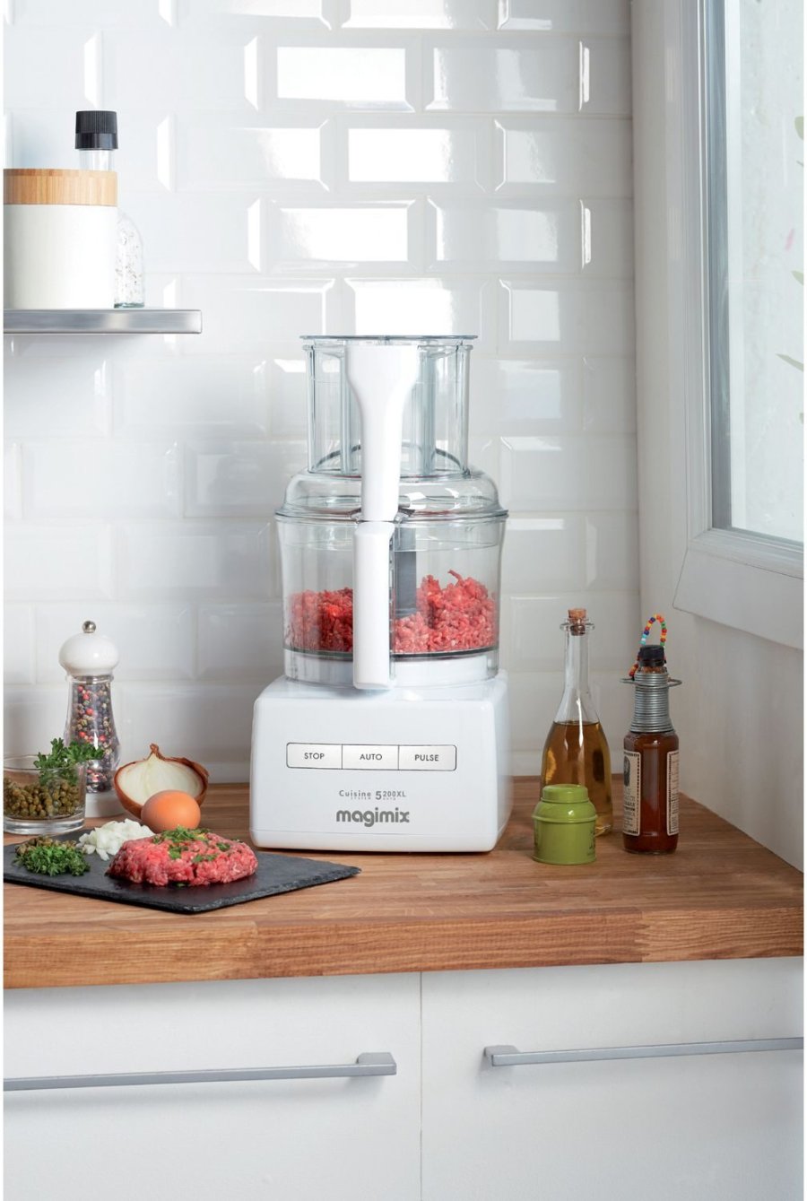Magimix CS 5200 XL Foodprocessor 1100W, Hvid