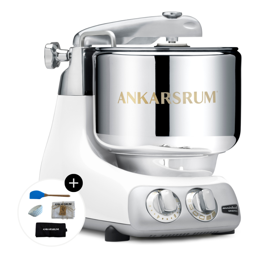 Ankarsrum Assistent Original Kkkenmaskine AKM 6230, Glossy Hvid