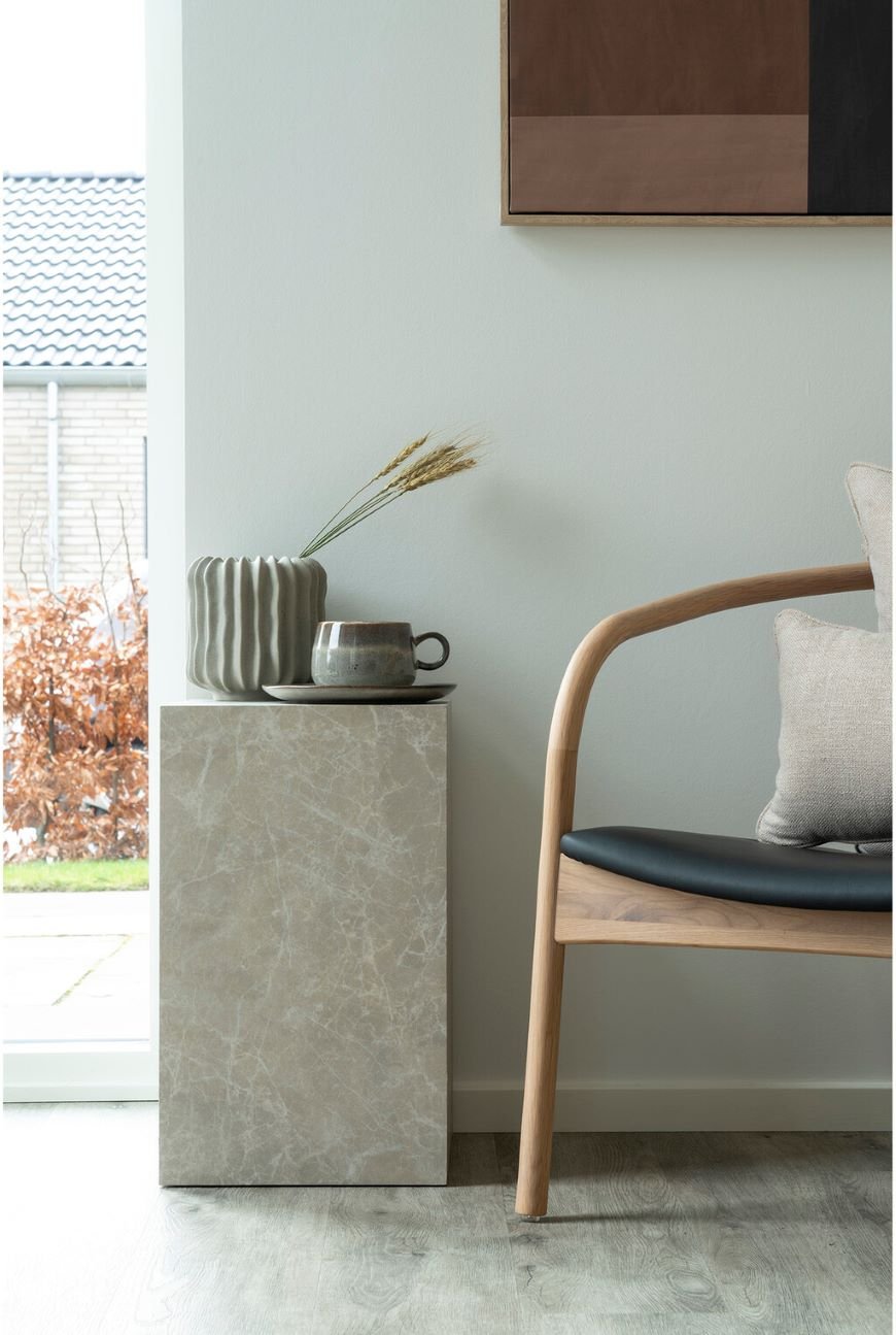 House Nordic Prague Beistelltisch H50 cm, Marble