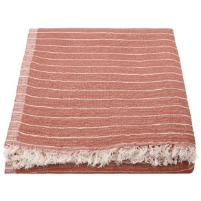 House Doctor Alice Stripe Plaid 140x200 cm, Dusty Berry