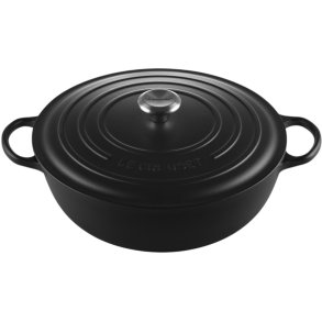 Le Creuset Signature Stegegryde 32 cm/7 L, Mat Sort