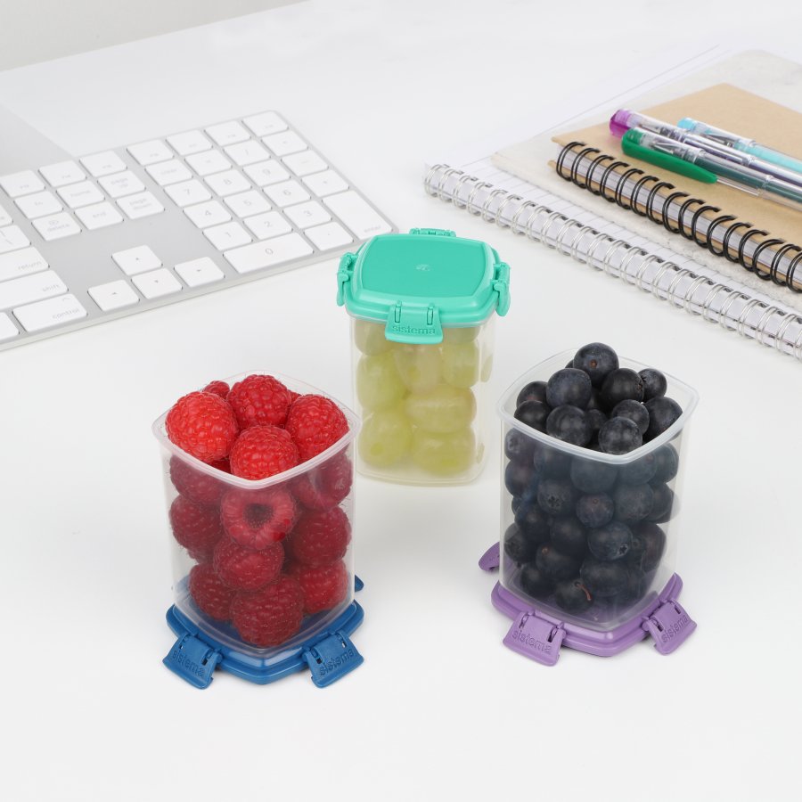 Sistema To Go Knick Knack Box 3er Set. 138 ml, Minty Teal