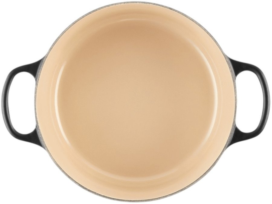 Le Creuset Signature Rund Stbejernsgryde 22 cm/3,3 L, Mat Sort