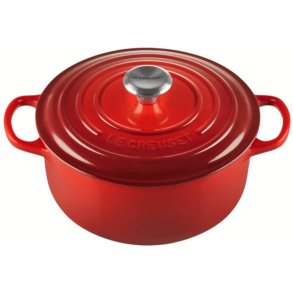 Le Creuset Signature Rund Stbejernsgryde 22 cm/3,3 L, Cerise