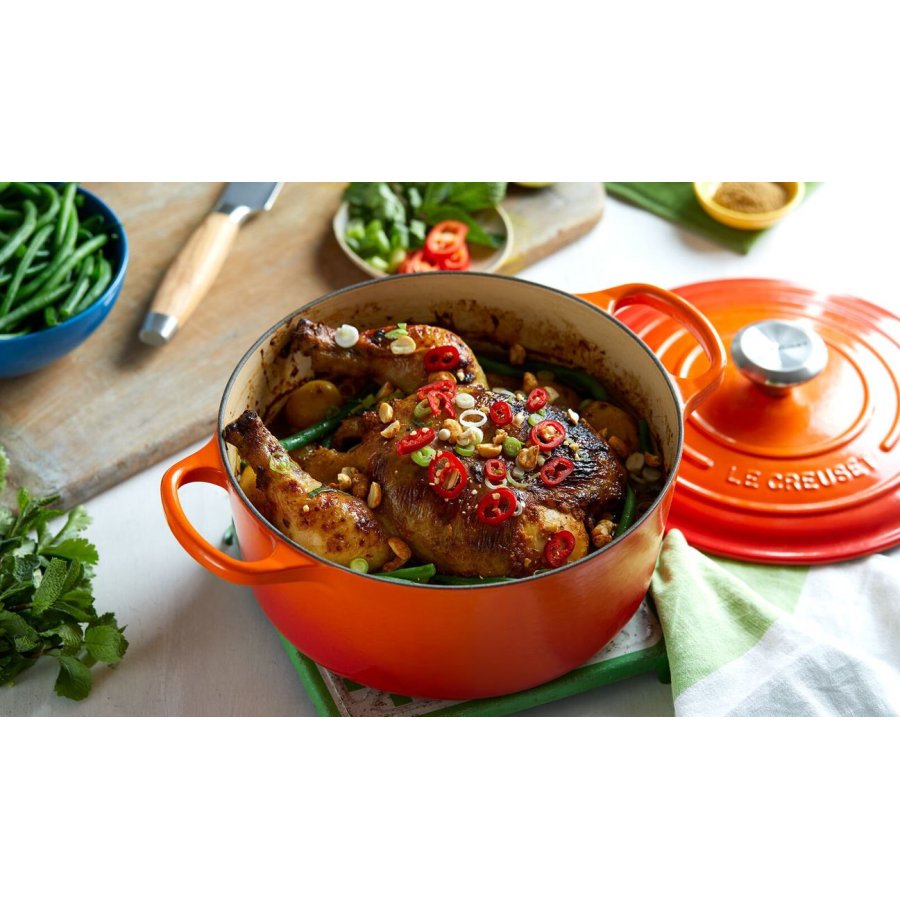 Le Creuset Signature Rund Stbejernsgryde 22 cm/3,3 L, Volcanic