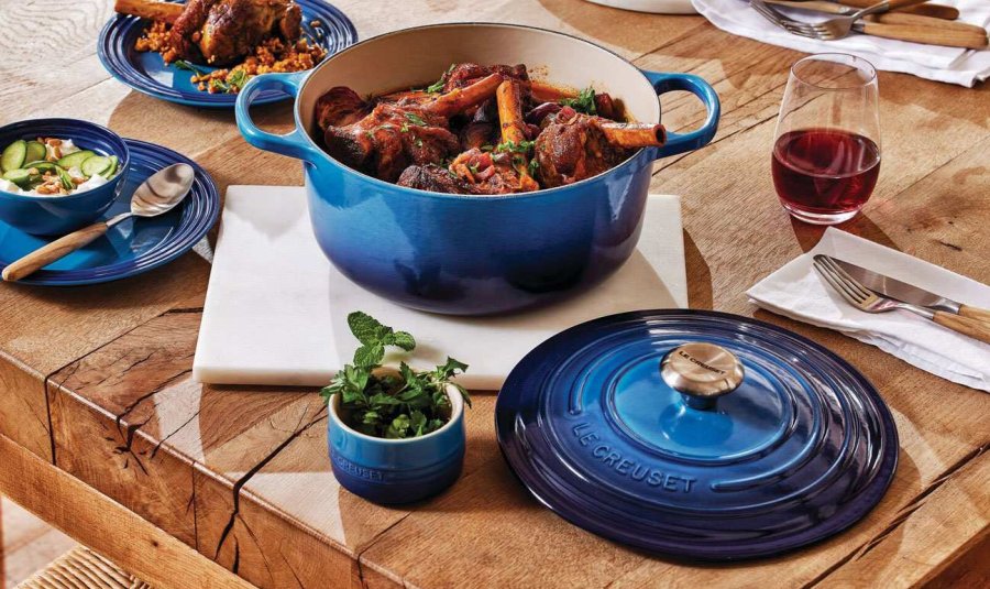 Le Creuset Signature Rund Stbejernsgryde 22 cm/3,3 L, Azure