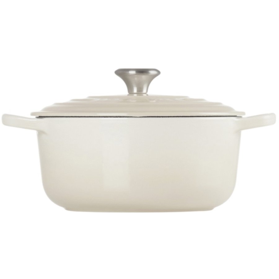 Le Creuset Signature Rund Stbejernsgryde 22 cm/3,3 L, Meringue