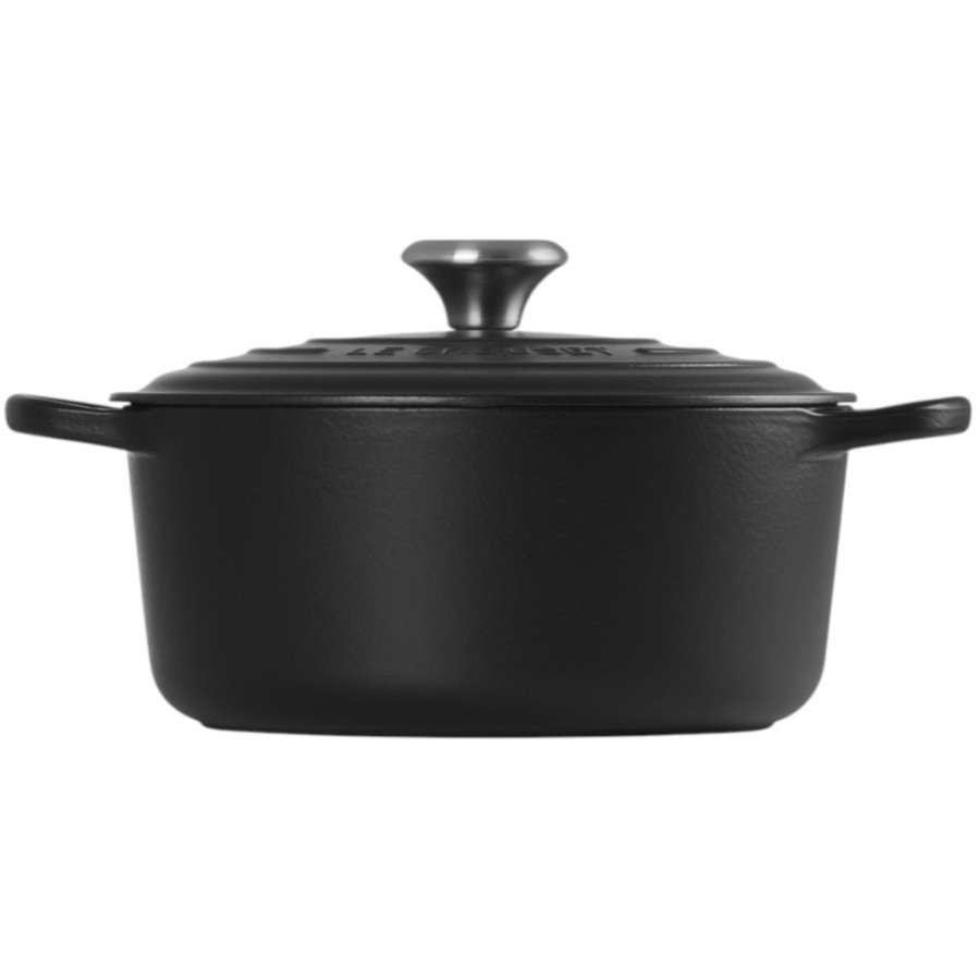 Le Creuset Signature Rund Stbejernsgryde 24 cm/4,2 L, Mat Sort