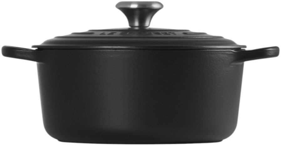 Le Creuset Signature Rund Stbejernsgryde 24 cm/4,2 L, Mat Sort