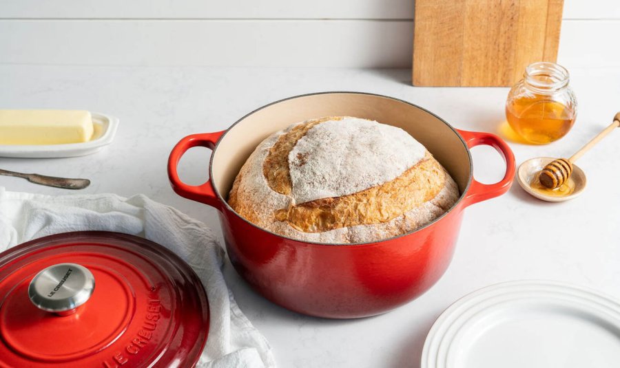 Le Creuset Signature Rund Stbejernsgryde 24 cm/4,2 L, Cerise