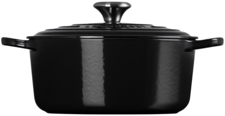 Le Creuset Signature Rund Stbejernsgryde 24 cm/4,2 L, Sort