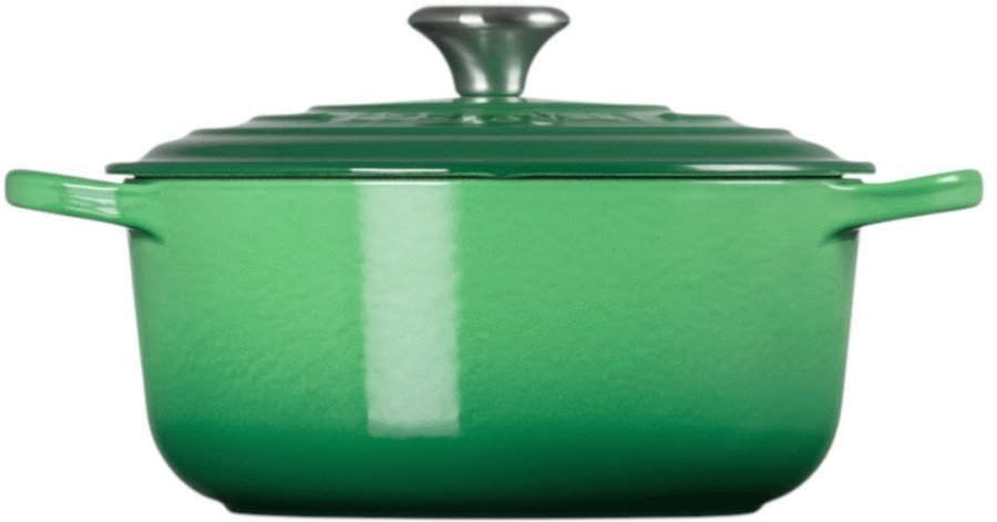 Le Creuset Signature Rund Stbejernsgryde 24 cm/4,2 L, Bamboo Green