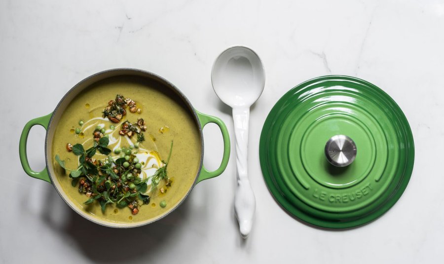 Le Creuset Signature Rund Stbejernsgryde 24 cm/4,2 L, Bamboo Green