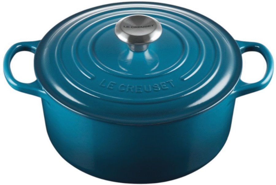Le Creuset Signature Rund Stbejernsgryde 24 cm/4,2 L, Deep Teal