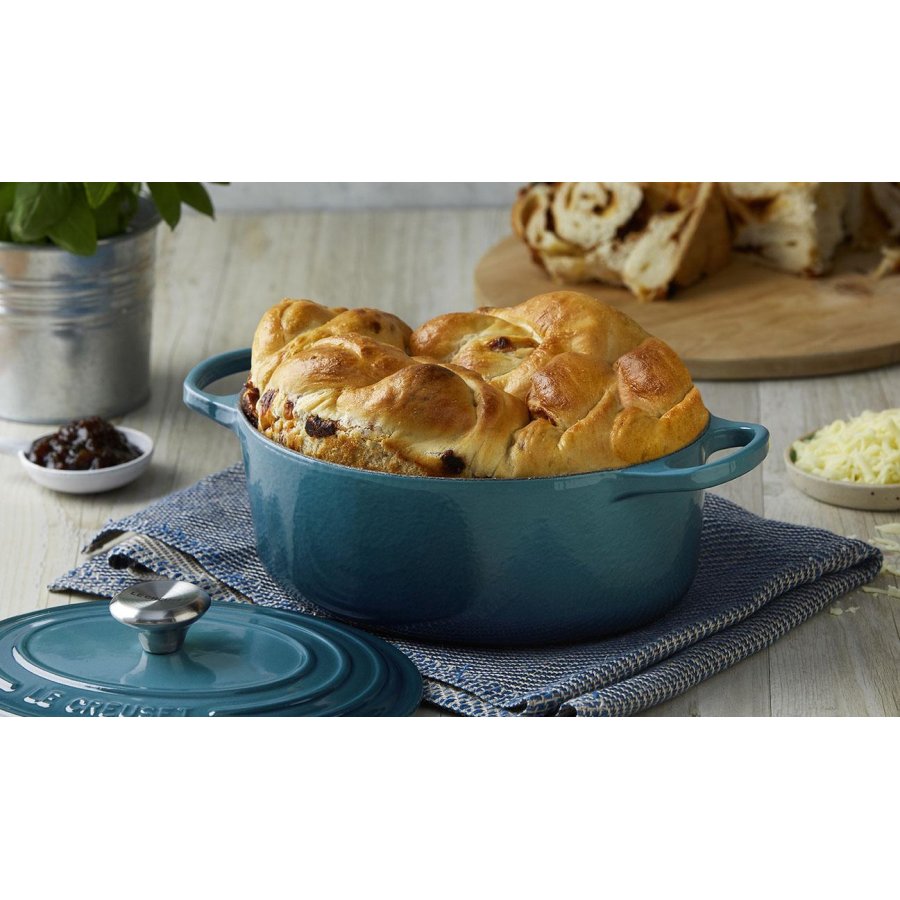 Le Creuset Signature Rund Stbejernsgryde 24 cm/4,2 L, Deep Teal