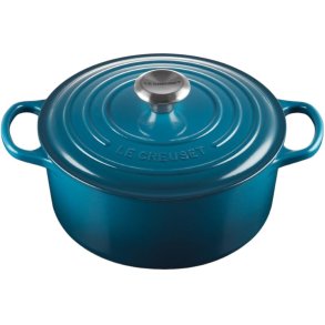 Le Creuset Signature Rund Stbejernsgryde 24 cm/4,2 L, Deep Teal