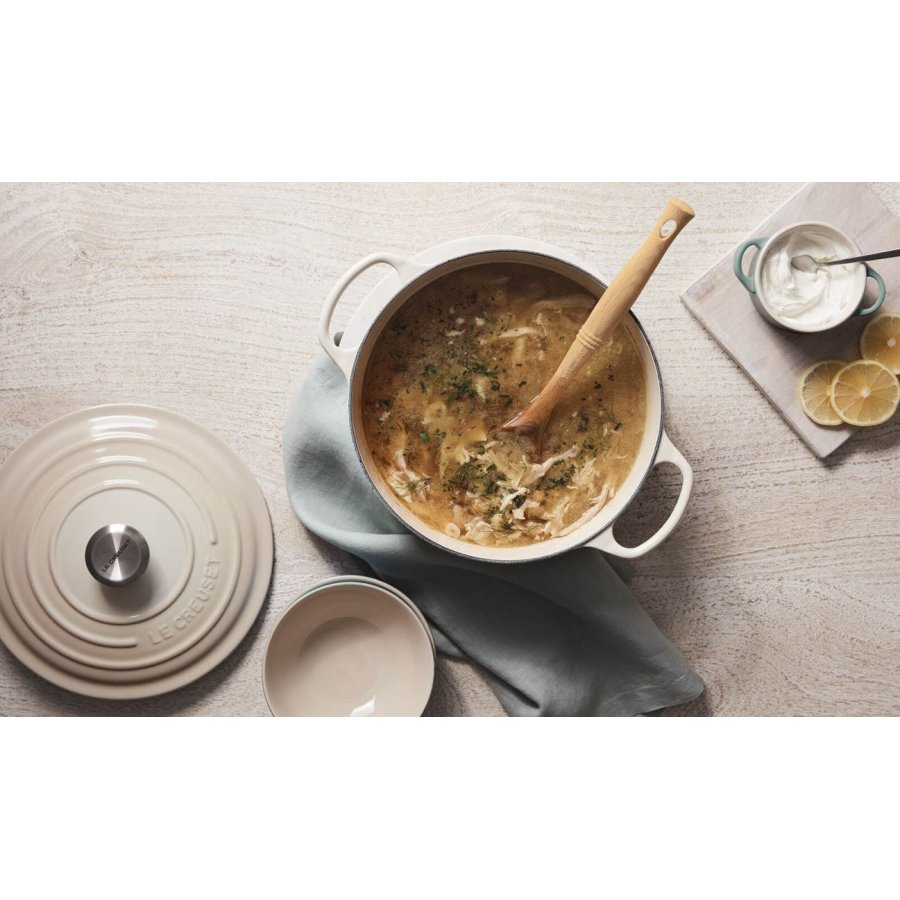 Le Creuset Signature Rund Stbejernsgryde 24 cm/4,2 L, Meringue
