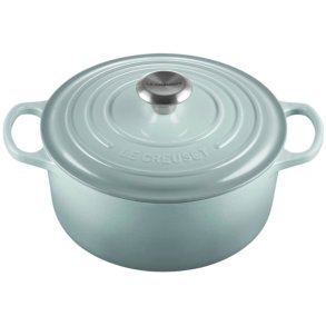 Le Creuset Signature Rund Stbejernsgryde 24 cm/4,2 L, Sea Salt