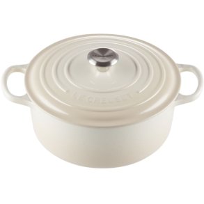 Le Creuset Signature Rund Stbejernsgryde 26 cm/5,3 L, Meringue