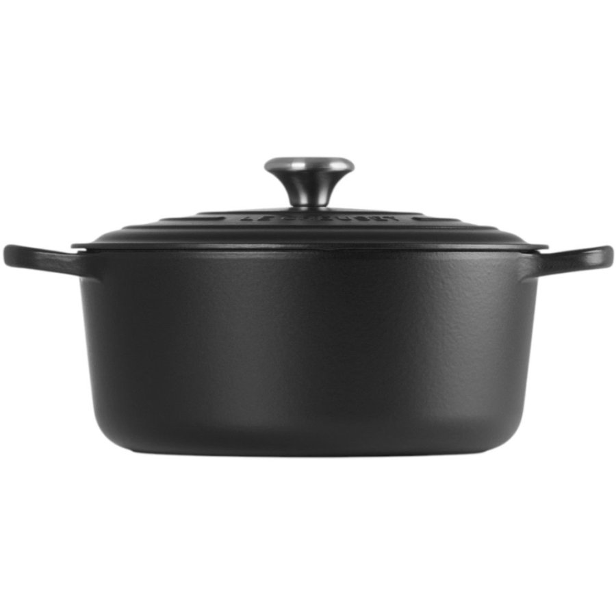 Le Creuset Signature Rund Stbejernsgryde 28 cm/6,7 L, Mat Sort