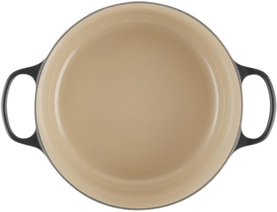 Le Creuset Signature Rund Stbejernsgryde 28 cm/6,7 L, Mat Sort