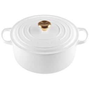 Le Creuset Signature Rund Stbejernsgryde 28 cm/6,7 L, White