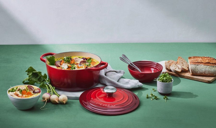 Le Creuset Signature Rund Stbejernsgryde 28 cm/6,7 L, Cerise