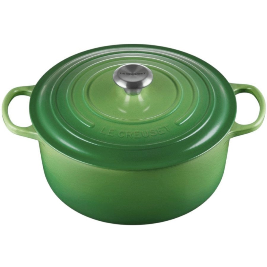 Le Creuset Signature Rund Stbejernsgryde 28 cm/6,7 L, Bamboo Green