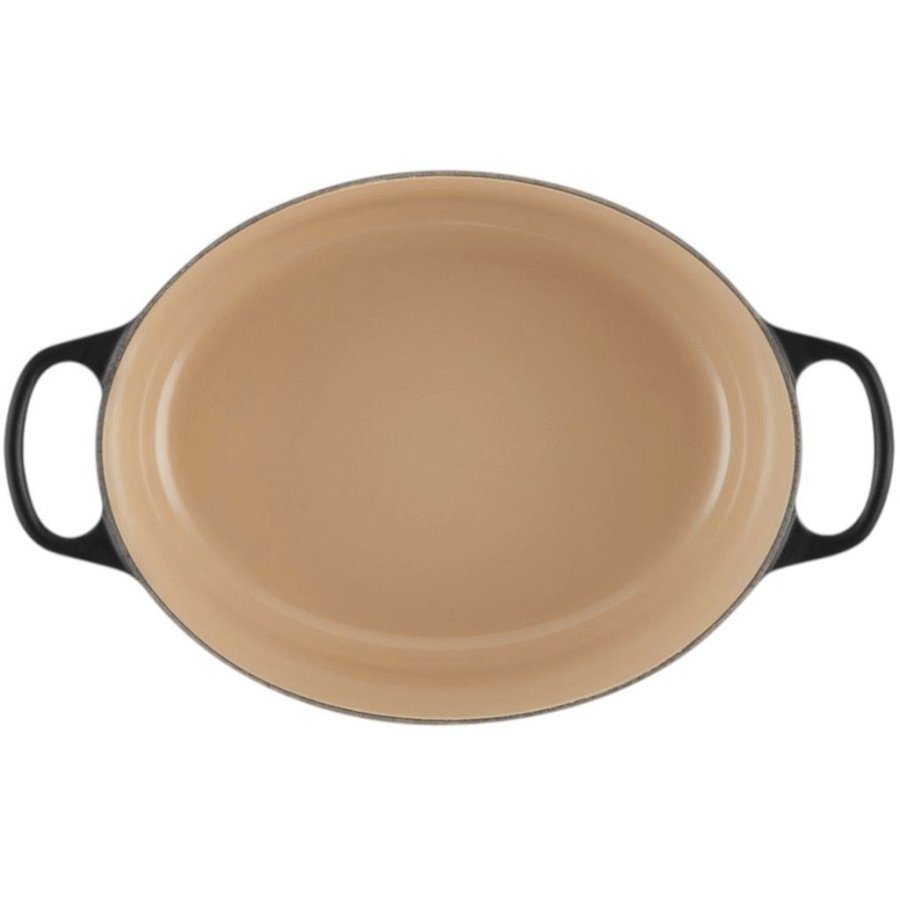 Le Creuset Signature Oval Stbejernsgryde 27 cm/4,1 L, Mat Sort