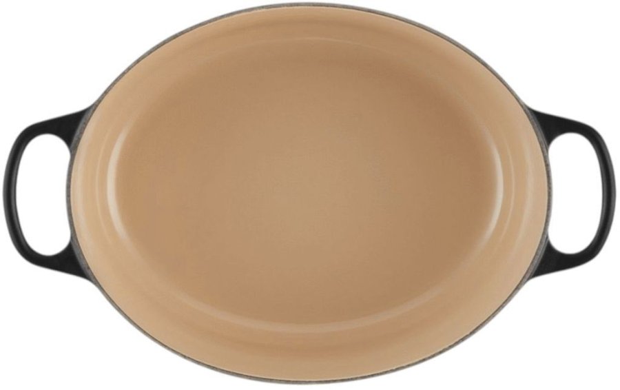 Le Creuset Signature Oval Stbejernsgryde 27 cm/4,1 L, Mat Sort