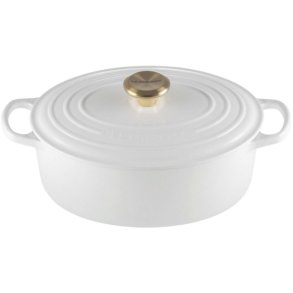 Le Creuset Signature Oval Stbejernsgryde 27 cm/4,1 L, White