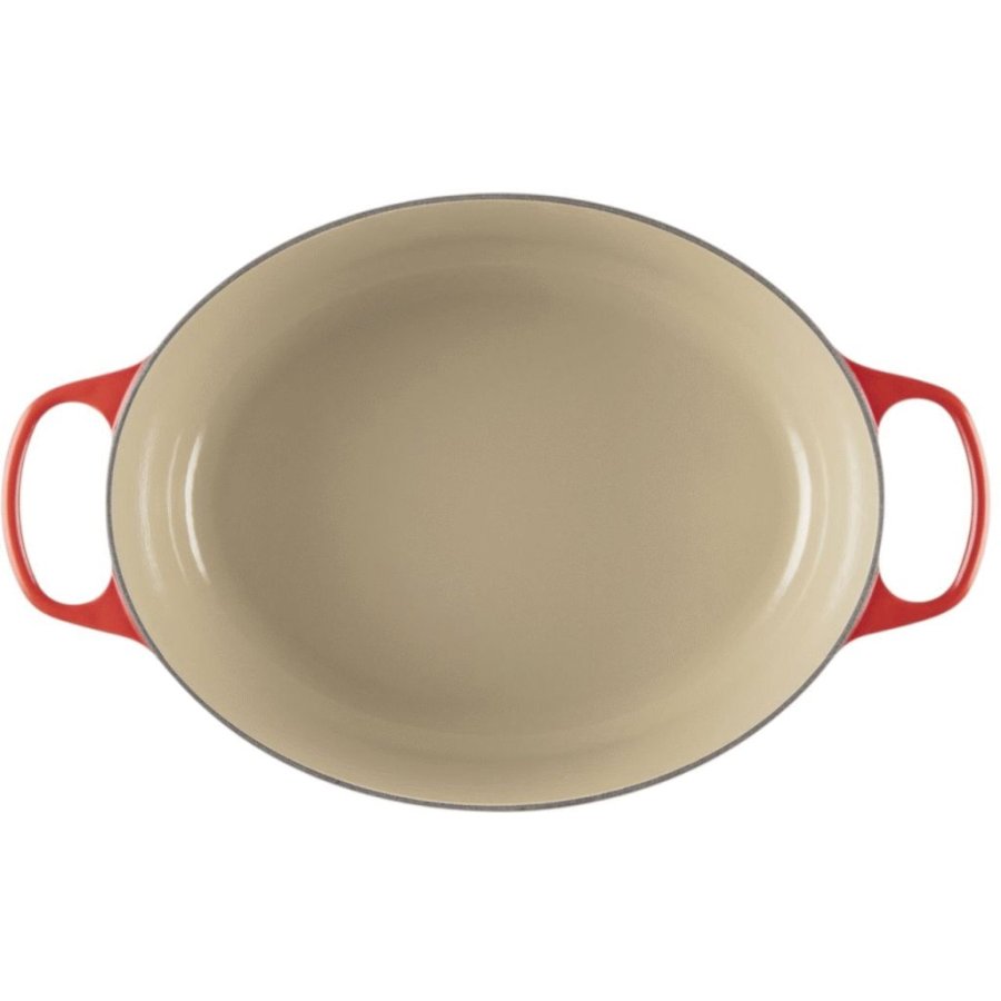 Le Creuset Signature Oval Stbejernsgryde 27 cm/4,1 L, Cerise