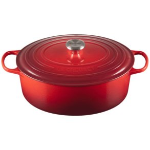 Le Creuset Signature Oval Stbejernsgryde 27 cm/4,1 L, Cerise