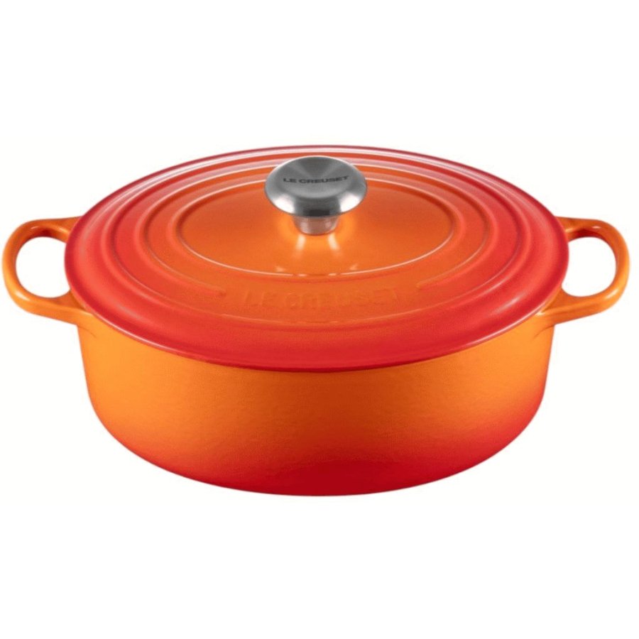 Le Creuset Signature Oval Stbejernsgryde 27 cm/4,1 L, Volcanic