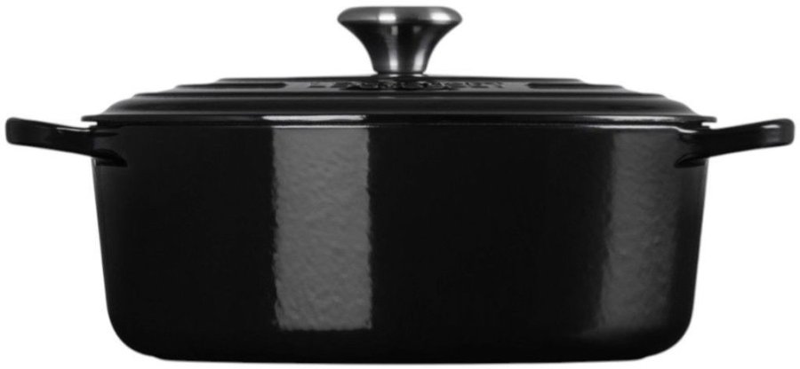 Le Creuset Signature Oval Stbejernsgryde 27 cm/4,1 L, Sort