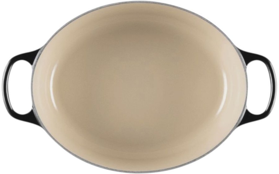 Le Creuset Signature Oval Stbejernsgryde 27 cm/4,1 L, Sort
