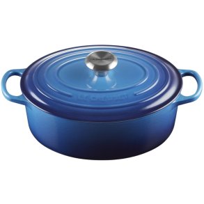 Le Creuset Signature Oval Stbejernsgryde 27 cm/4,1 L, Azure