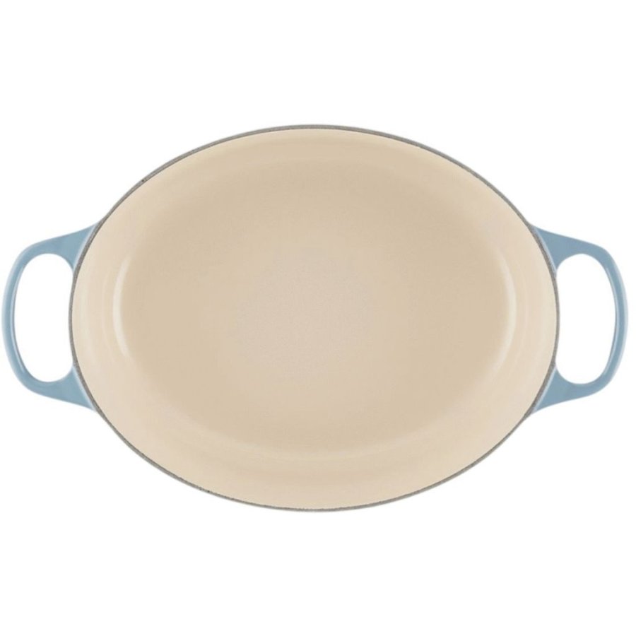 Le Creuset Signature Oval Stbejernsgryde 27 cm/4,1 L, Chambray