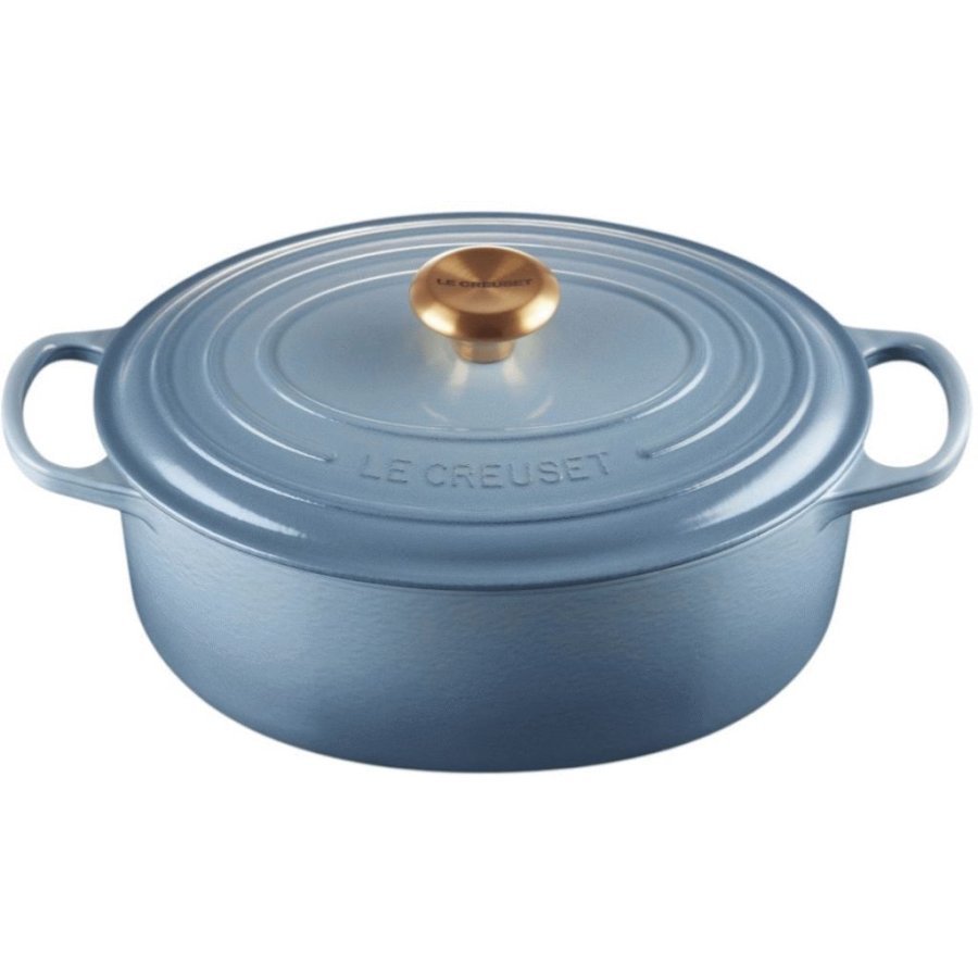 Le Creuset Signature Oval Stbejernsgryde 27 cm/4,1 L, Chambray