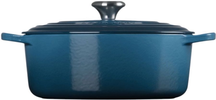 Le Creuset Signature Oval Stbejernsgryde 27 cm/4,1 L, Deep Teal