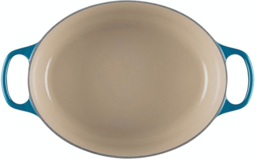 Le Creuset Signature Oval Stbejernsgryde 27 cm/4,1 L, Deep Teal